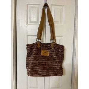 Los Cabos Mexico Brown Tote Shoulder Handbag Purse